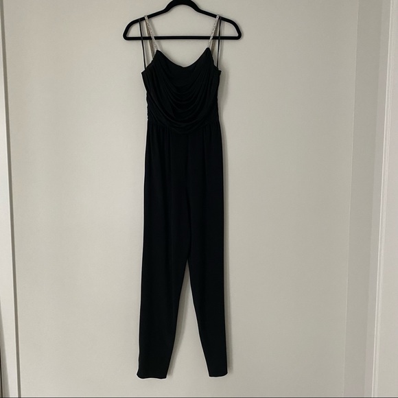 Vintage Jumpsuit with Rhinestone Straps - Picture 2 of 5